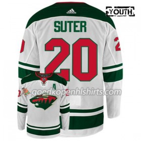 Minnesota Wild RYAN SUTER 20 Adidas Wit Authentic Shirt - Kinderen